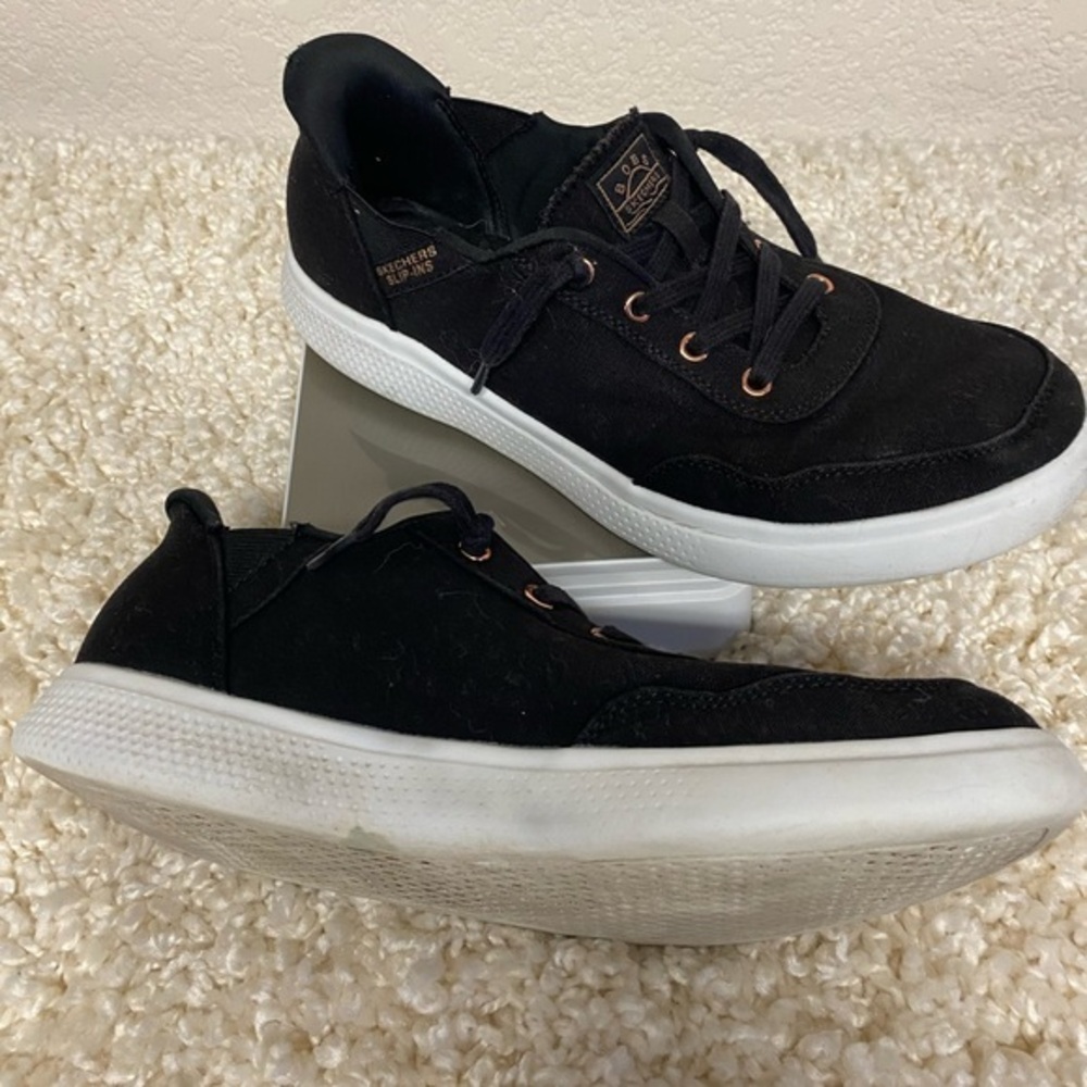 Bobs Skechers Black Sneakers for Women